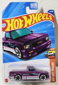 2025 Hot Wheels Hot Trucks '91 GMC Syclone Purple Pickup Truck 1/64 Toy NEW - Picture 1 of 7