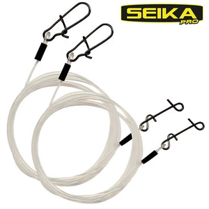 Seika Pro Vorfach Fluorocarbon 60 cm | 2 Stück No Knot Verbinder 0,8-0,6 mm FTM  - Bild 1 von 4