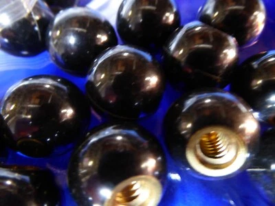 Carr Lane CL-232-PB Ball Knobs Phenolic 3/4" Hand Screw 1/4" 20