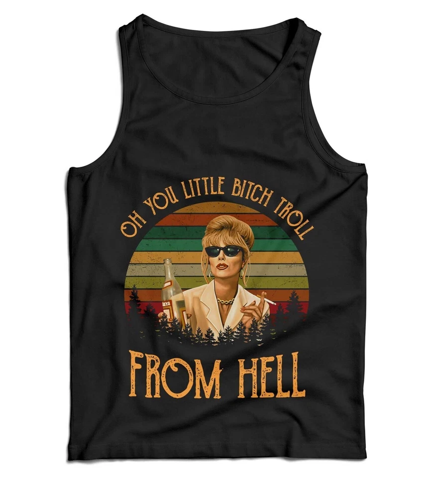 Oh You Little Bitch Troll From Hell Ladies Vest Tank Top- Patsy, Ab Fab, Funny — 第 1/1 张图片