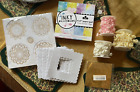 Lot Cardmaking Papers Windows Foil Rose Ribbons Art Craft Clear Out