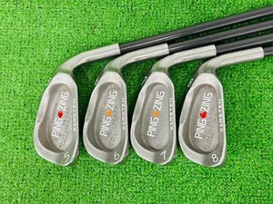 Ping Zing Karsten Iron 5-9+PW+SW RH Karsten 101 Red Dot Graphite Shaft G13168 - Picture 1 of 7
