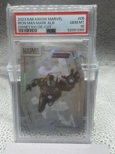 2023 Kakawow Marvel Die Cut Iron Man Mark XLII  PSA 10 - Picture 1 of 2