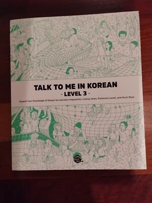 Talk To Me In Korean Level 3 Book Hangul Hangeul for beginners Grammar Textbook - Image 1 of 2