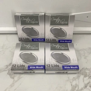48 Stück Große Öffnung Einmachdeckel Geeignet für Ball oder Kerr Gläser Große Öffnung Mason - Bild 1 von 1