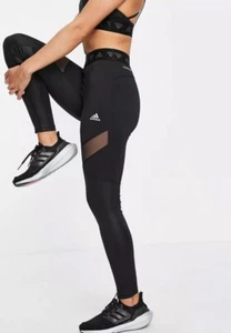 ADIDAS HYPERGLAM LADIES HIGH-RISE GYM LEGGINGS SIZE XS 4-6 UK RRP £38 - Picture 1 of 4
