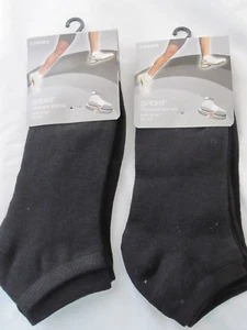 BNWT 6prs LADIES BLACK SPORT TRAINER SOCKS -SIZE 4-6 - FREE POST TO UK ONLY - Picture 1 of 3