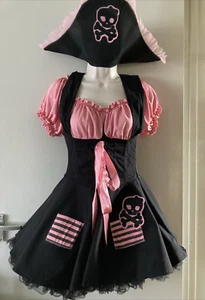 Leg Avenue Treasure Hunt Pirate 4 Piece Set Hat Dress Panty & Petticoat Size M/L - Picture 1 of 17