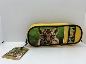 ASTUCCIO PORTA PENNE WWF ANIMALI SCUOLA CANCELLERIA  CERNIERA PLANET SAVE - Picture 1 of 3
