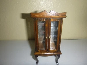 Vintage Miniature Wood China Cabinet - Picture 1 of 8