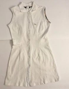 Burberry Youth Girl's White Nova Check Tennis Dress Size 10 - Picture 1 of 5