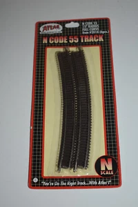 N Scale Atlas Code 55 Track 2018 15" Radius Full Curve 6 Pieces C48746 - Picture 1 of 1