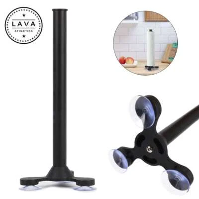 Sucker Paper Towel Holder Free Standing for Kitchen Bathroom Aluminium - Image 1 of 4