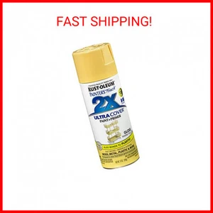 Rust-Oleum 249091 Painter's Touch 2X Cover Spray Paint, Gloss Warm Yellow 12OZ - Picture 1 of 2