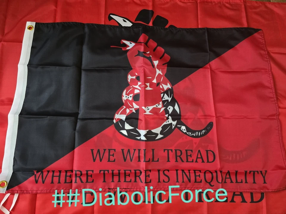 We Will Tread Acción Antifascista 2x3Ft PEQUEÑA Bandera Antifa Anarchy Foto 1 de 1