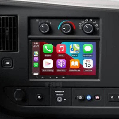 7" Android 13 Carplay Car Stereo Radio GPS WIF 4+64G For 2008-2019 Chevy Express - Image 1 of 4