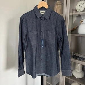 Taylor Stitch Rinsed Indigo Sashiko Utility Arbeitshemd 38 NEU LS Knopfleiste - Bild 1 von 6