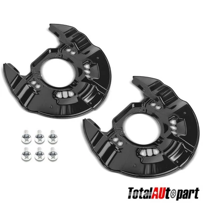 2pcs Black Brake Dust Shield for Honda S2000 2000-2009 Front Left & Right Side - Image 1 of 4