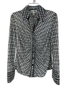 Camicia Joseph Ribkoff discoteca festa abbottonata taglia M paillettes cristalli psichedelica �� - Foto 1 di 8