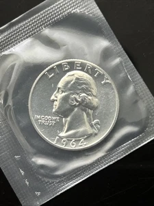 1964 Proof Washington Quarter - In Original Cello - 90% Silver 6 - Picture 1 of 4