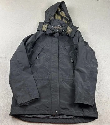 Obermeyer Winter Jacket Womens 10 Black Nylon GoreTex Full Zip Removable Hooded - Image 1 of 4