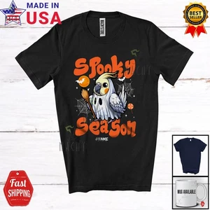 Nombre Personalizado Temporada Espeluznante; Humoroso Halloween Cacatúa Boo Fantasma Juegos con disfraces Camisa - Imagen 1 de 7