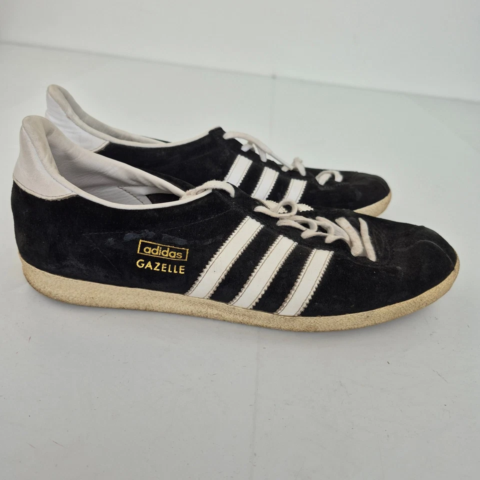 ADIDAS GAZELLE Trainers 7 Black Suede Classic Casual Originals - Image 1 of 4