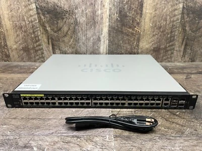 Cisco SF350-48P 48-Port PoE Managed Network Switch Foto 1 de 4