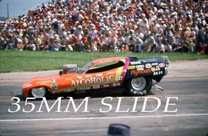 35MM NHRA SLIDE - JIM FOUST 1975 ALKOHOLISCHES LUSTIGES AUTO #J45 - Bild 1 von 1