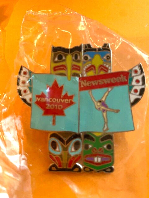 PIN OLÍMPICOS DE VANCOUVER SEMANA DE NOTICIAS TÓTEM INDIO POSTES PATINAJE ARTÍSTICO ATLETA Foto 1 de 1