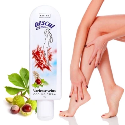 EDITT COSMETICS Varicose Veins Horse Chestnut Gel Cream Tired Aching Legs Spider Veins Żylaki UK
