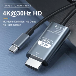 USB C to HDMI 2.0 Cable USB 3.1 Type C to HDMI 4K 30Hz For Macbook Chromebook - Picture 1 of 12