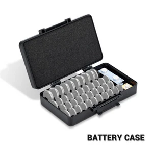 42 Slots CR2016 CR2025 CR2032 CR2045 CR2325 CR2320 Battery Case Storage Holder - Picture 1 of 11