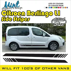 CITROEN BERLINGO L1 VTR MULTIESPACIO Rayas Laterales Calcomanías Adhesivas Gráficos 002 - Imagen 1 de 4