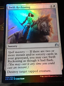 Swift Reckoning FOIL , Magic Origins , Near Mint , MTG, FREE SHIPPING - Picture 1 of 4