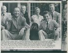 1952 Bing Crosby Wife and Four Boys Family Photo Original Wirephoto