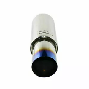 3'' inlet Straight Flow Racing Exhaust Muffler OD 4.5inch Body 5'' 500mm - Picture 1 of 3