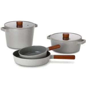 Neoflam FIKA 6pc Kitchen Cookware Set Nonstick Ceramic Coating Stockpots Wok Pan - Picture 1 of 9