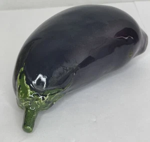 Vidrio artístico veneciano italiano soplado a mano berenjena (May Be Murano) - Imagen 1 de 8