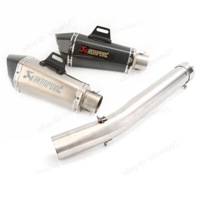 For Suzuki GSXR 1000 2005 2006 Exhaust System Mid Muffler Pipe with DB Killer - Image 1 of 4