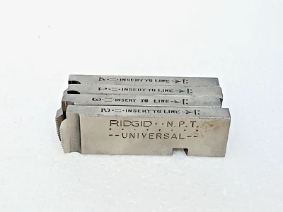 RIDGID 47760 Pipe Dies 1/4" - 3/8" NPT, Chasers For Machine Die Head - Image 1 of 4
