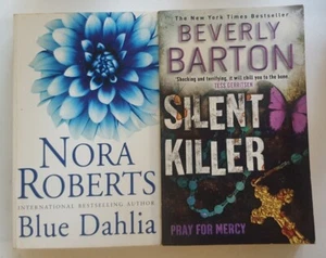 Nora Roberts Blue Dalia Book Silent Killer Beverly Barton Death Crime Thriller - Picture 1 of 12