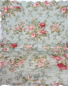 Linen Source Cotton 2 Piece Quilt Set Full/Queen 1 Quilt 1 Sham 88"x88" IN MINT - Picture 1 of 6