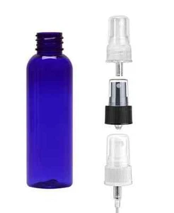 4 oz Bullet Plastic Bottle -PET- w/ sprayers 24 SETS=24 bottles 24 sprayers - Picture 1 of 9