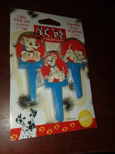 Vintage Wilton 101 Dalmatians Cake Cupcake Pick Set 12 Pieces New Sealed - Picture 1 of 1
