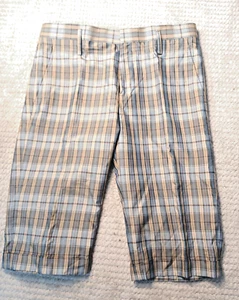 Marc by Marc Jacobs lange karierte Shorts 100% Seide Herren Gr. 30 grau ruhig Luxus - Bild 1 von 17