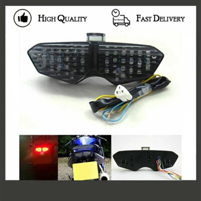 Задний фонарь мотоцикла светодиодный дымчатый объектив ABS подходит для Yamaha YZF R6S 2006-2009 - Изображение 1 из 4