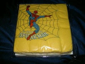 MARVEL COMICS AMAZING SPIDERMAN FASHION WRAP NAPKINS SEALED 1978 C A REED - Picture 1 of 8