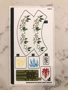 HOJA ADHESIVA LEGO para 70679 El Ultra Dragón, ¡Nuevo y Genuino! - Imagen 1 de 1