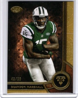 2015 Topps Triple Threads Gold #46 Brandon Marshall 43/99 - Image 1 of 2